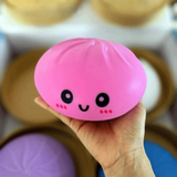 15cm Jumbo Dumpling Squishy With Steamer Realistic Bun Squishy Big Bun Cute Soft Pinch Sensory Fidget Ball Student Prize