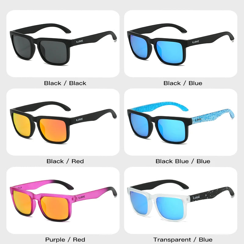 KAROS Luxury Square Vintage Cycling Sunglasses by HSF Marketplace with polarized lenses, UV400 protection, suitable for men and women.