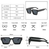 Luxury green square sunglasses for women and men by HSF Marketplace, retro design with UV400 protection and stylish sun shades.