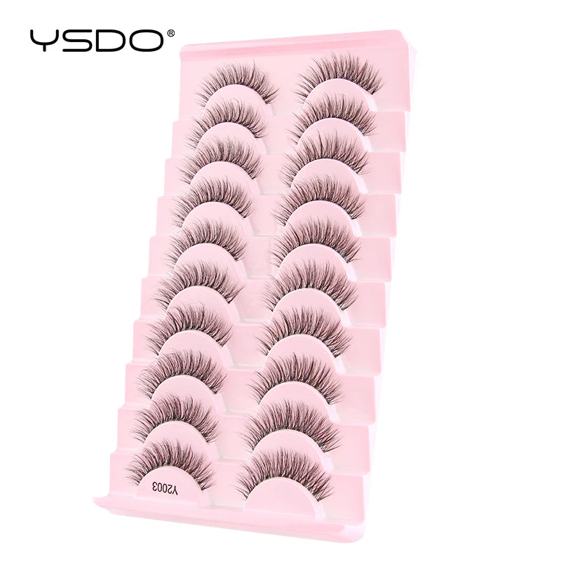 Natural full 3D false eyelashes by HSF Marketplace for cat eye looks