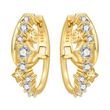 2026 cherry blossom butterfly hoop earrings in 925 sterling silver with 18K gold plating, HSF Marketplace jewelry