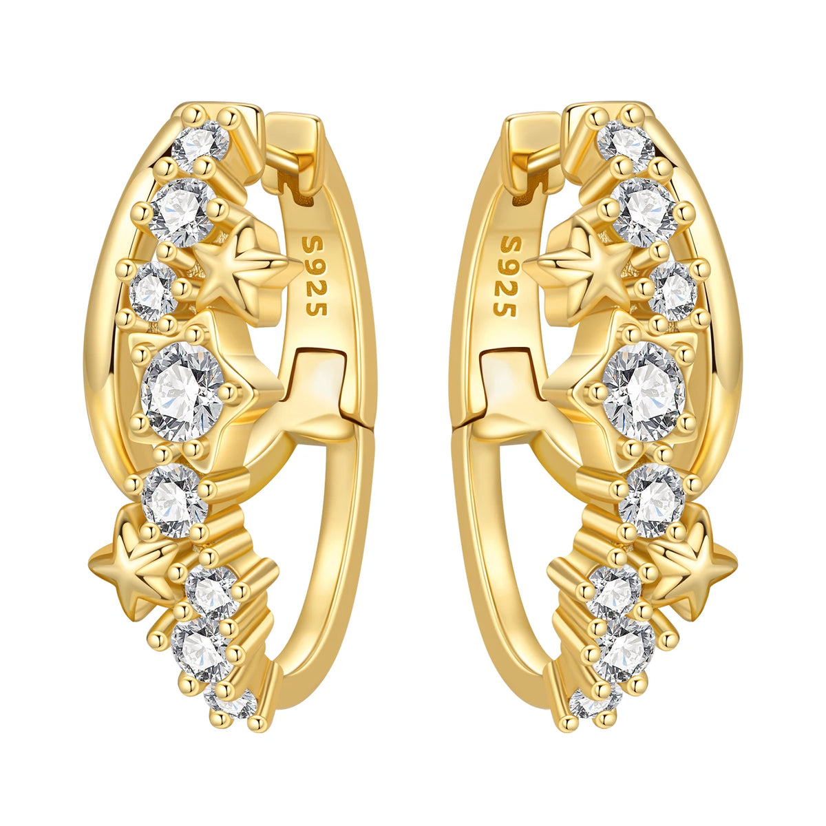 2026 cherry blossom butterfly hoop earrings in 925 sterling silver with 18K gold plating, HSF Marketplace jewelry