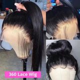 30 32 Inch 360 Full Lace Wig Human Hair Pre Plucked Hd 13x6 220% Density Straight Lace Frontal Wigs Human Hair For Women