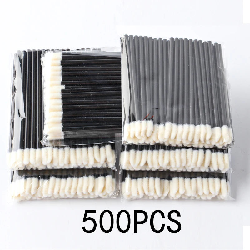 Wholesale lip brushes and lip gloss applicator wands set for makeup and eyelash extensions, assorted quantities