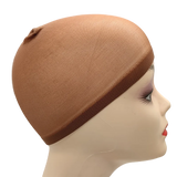 2pcs/Bag Top Stocking Wig Cap Hair Net For Weave Hair Wig Nets Black Brown Stretch Mesh Wig Cap For Making Wigs