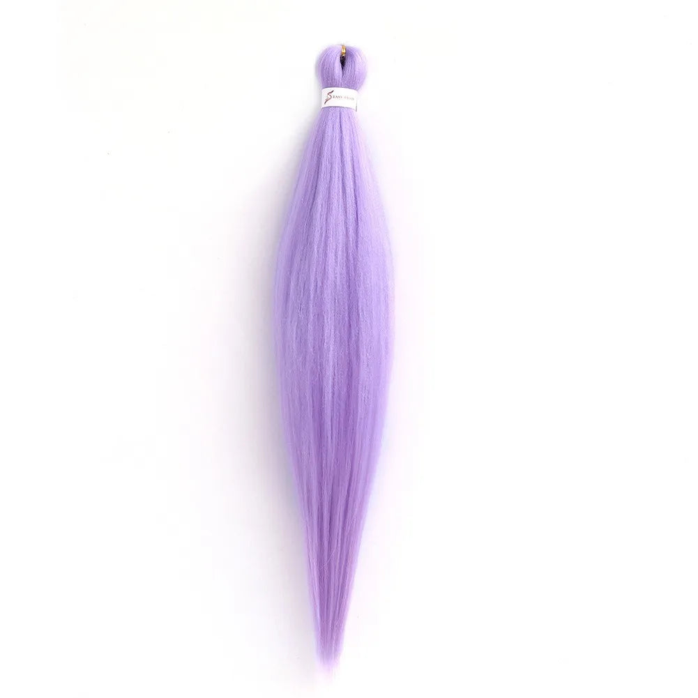Pre-stretched Braids Hair Professional Itch Free Hot Water Setting Synthetic Fiber Ombre Yaki Texture Braid Hair Extensions
