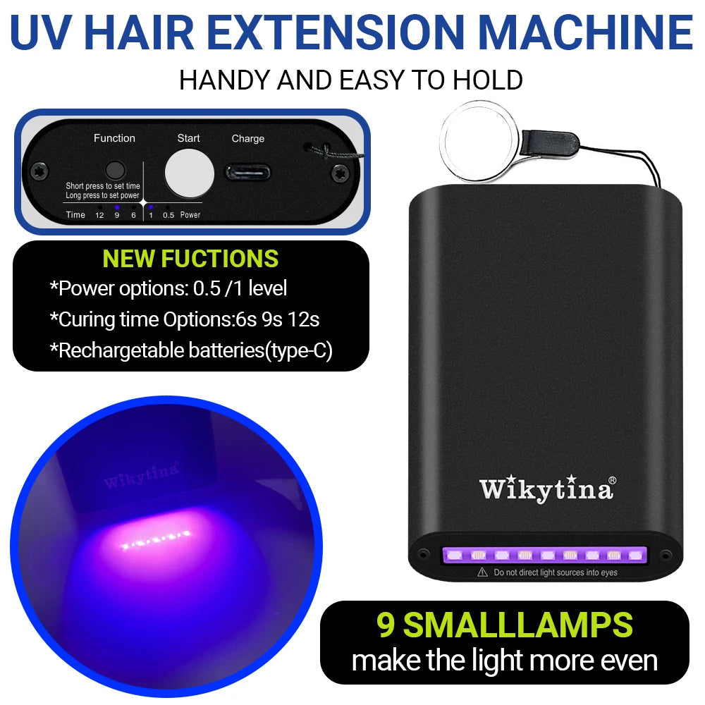 Professional UV light hair extensions machine by HSF Marketplace for salon hair styling tools