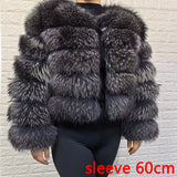 Women's luxury thick real raccoon fur coat in plus sizes by HSF Marketplace