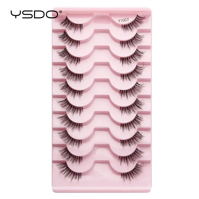 HSF Marketplace natural half false eyelashes, 5 or 10 pairs for effortless beauty