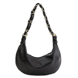 Stylish PU leather hobo shoulder bag for women by HSF Marketplace, spacious handbag with soft slouchy design
