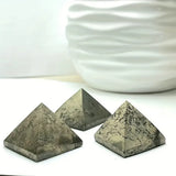 Natural Pyrite Gemstone Pyramid Wealth and Protection Crystal Premium Decorative Stone Home Decor Gift Desktop Decoration