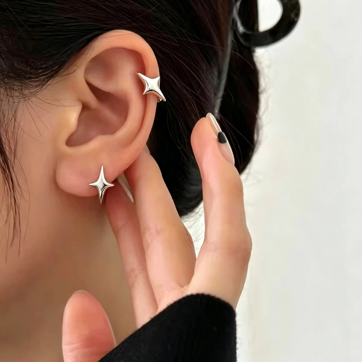 925 sterling silver jade drop earrings for women, elegant dangling jewelry design