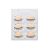 HSF Marketplace GAHAMACA false eyelash extension training head with flat model head and removable eyelid replacements for practice.