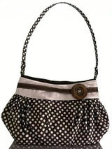 Y2K striped leopard shoulder bag for women, vintage luxury handbag design in brown and black tones