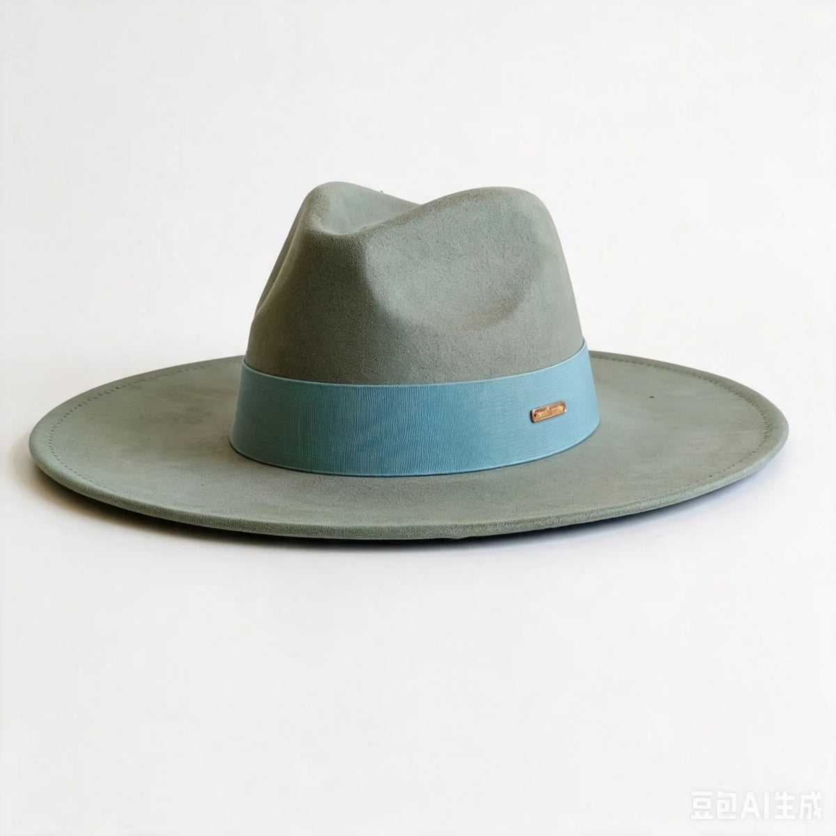 Women's wide-brim suede fedora hat, autumn winter felt church hat by HSF Marketplace