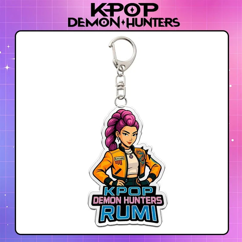 Kpop Demon Hunters acrylic keychain, unique anime accessory by HSF Marketplace