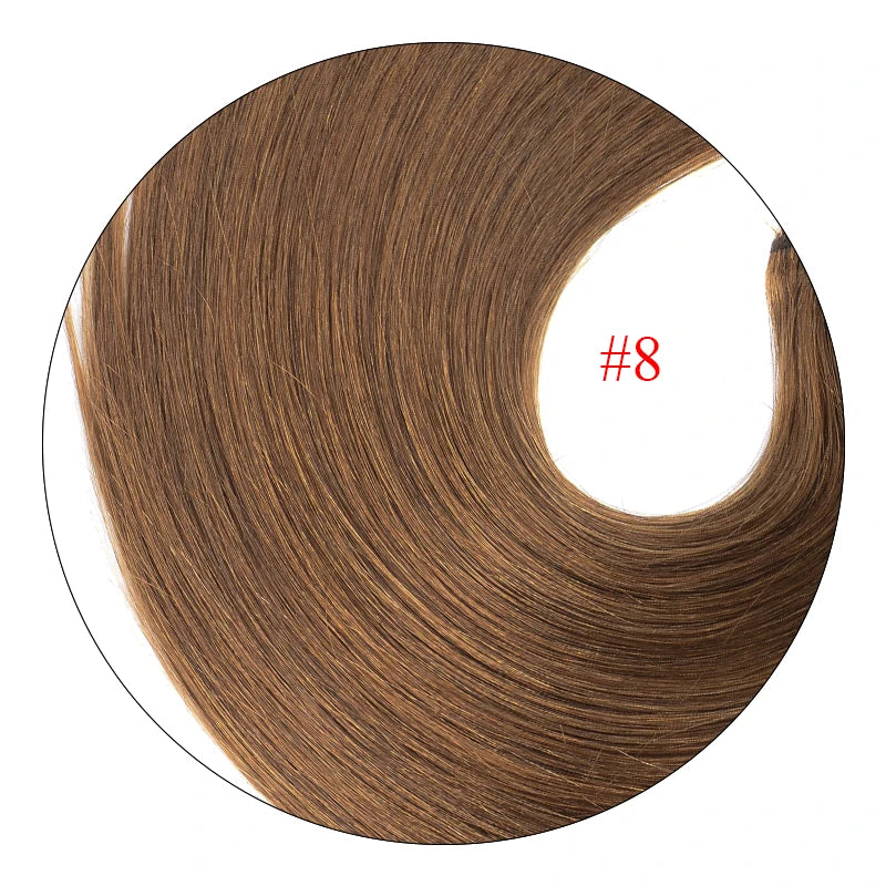 Doreen clip-in ponytail hair extensions, 100% Remy human hair wrap ponytail piece in natural style