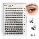 C curl mix lash clusters for natural 3D wispy eyelash extensions by HSF Marketplace