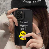 Cute Cartoon Duck Silicone Phone Case for iPhone Models