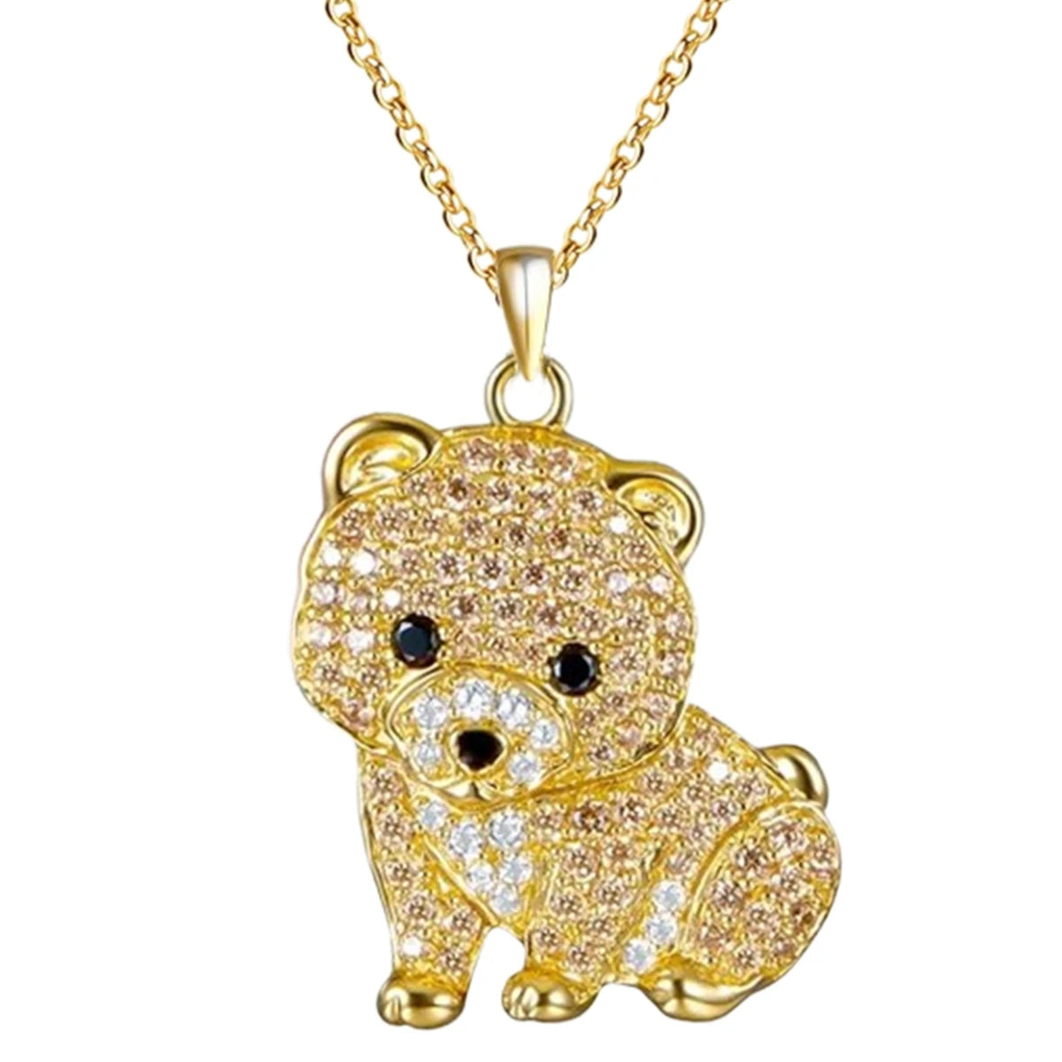 Cute beagle pendant necklace, elegant dog lover jewelry by HSF Marketplace
