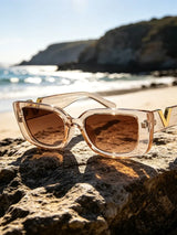 Black retro rectangle sunglasses for women with small vintage frame by HSF Marketplace, classic square sun glasses for ladies.