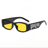 European and American small frame letter sunglasses by HSF Marketplace, trendy punk runway sunglasses for Instagram influencers
