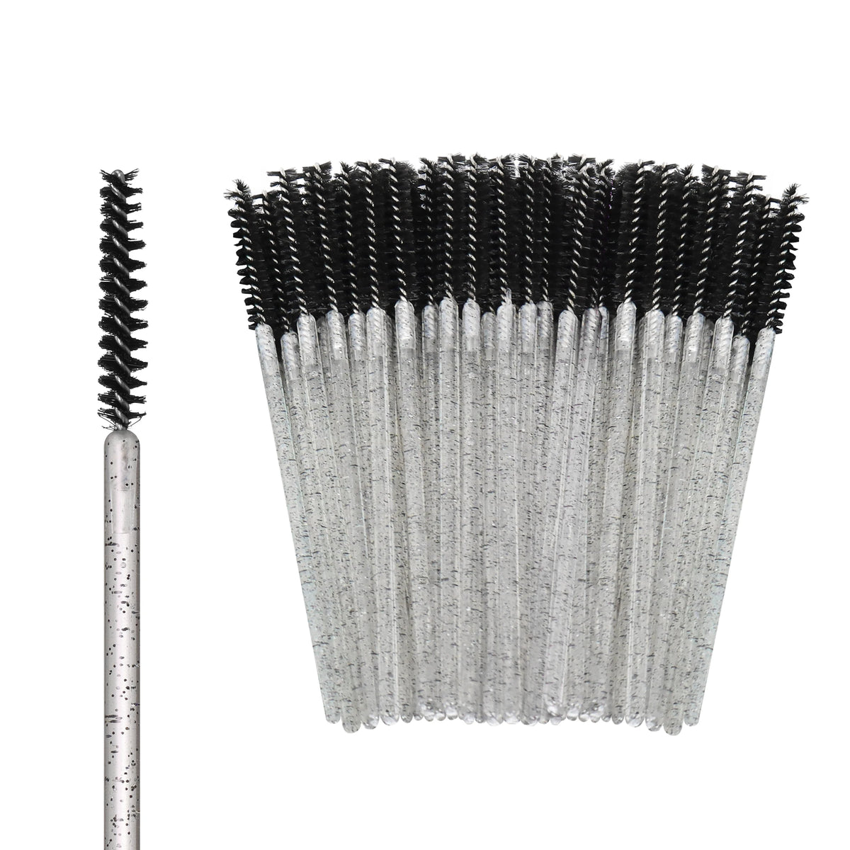 50-piece eyelash brush set for lash extensions and makeup by HSF Marketplace