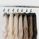 Lanshii Hair Extensions Hanger, 4PCS – Wooden Anti-Slip Rack for Wigs & Extensions, Ideal for Styling & Storage