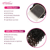 10A Mongolian Afro Kinky Curly Human Hair 2/3 Bundles with 4x4 Lace Closure 100% Unprocessed Virgin Kinky Curly Human Hair Weave