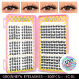Natural eyelash clusters, 320-piece volume mixed tray false lashes by HSF Marketplace