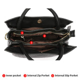 Luxury HSF Marketplace leather tote bag with minimalistic soft calfskin, casual design, perfect for women and ladies' handbags.