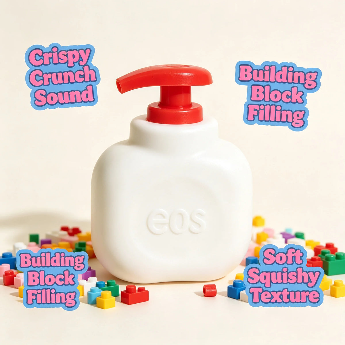 ASMR crunch squeeze toy by HSF Marketplace for stress relief and fidgeting, sensory toy close-up