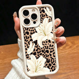 Pink lily and leopard print iPhone case by HSF Marketplace人體藝術