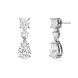 Large carat moissanite 925 silver stud earrings for women, Halloween holiday jewelry gift