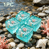 Ice Cube Stress Ball Soft Squeeze Marine Shell Squishy Sensory Toy Slow Rising for Adults Anxiety Relief