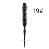 1/5PCS Black Curly Round Hair Comb Aluminum Tube Hair Brush Comb Professional Hairdresser Comb Salon Barber Styling Tool