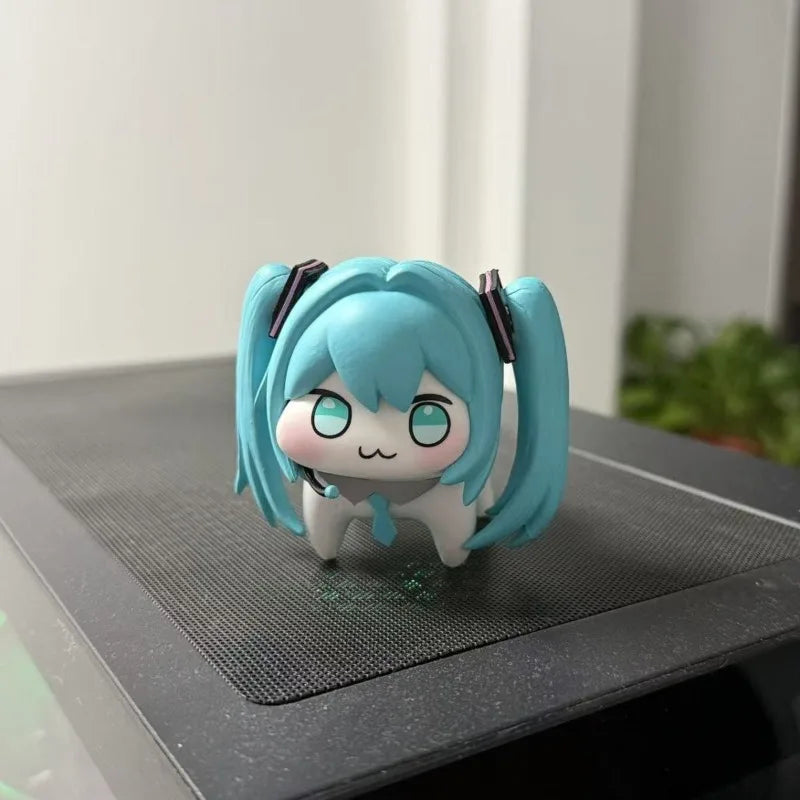 Hatsune Miku Q Version PVC action figure, kawaii anime model for desktop decoration by HSF Marketplace