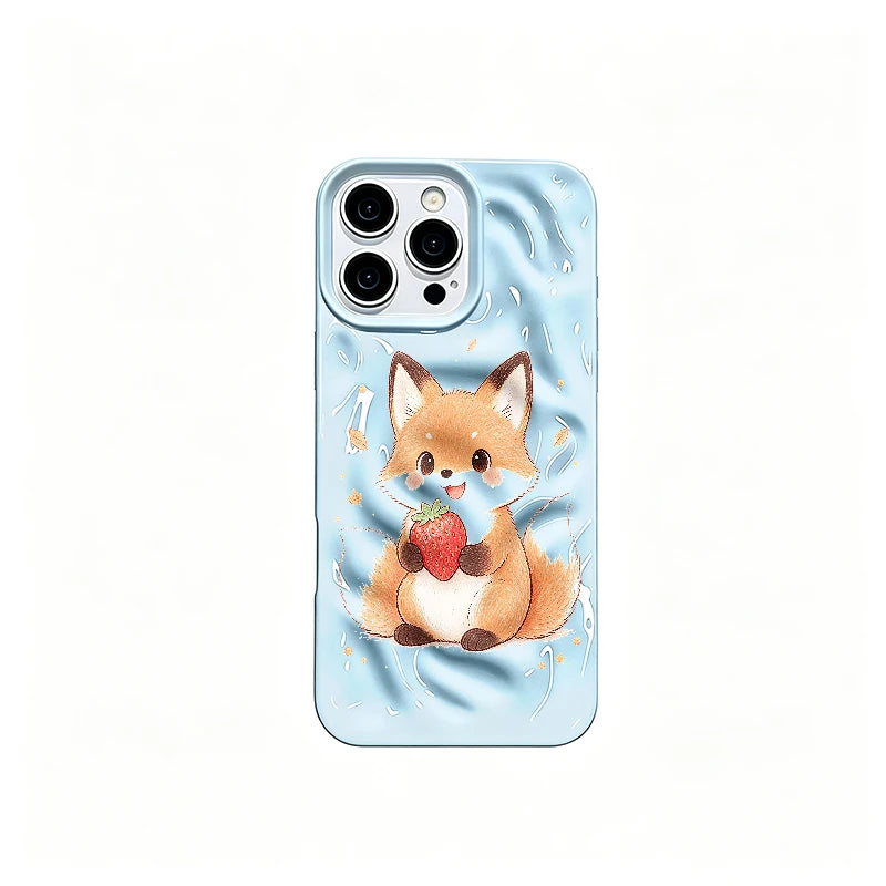 Cartoon Fox iPhone Case for Apple Models 11-18 with Unique Design