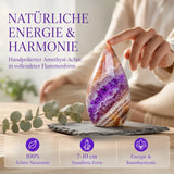 Natural Amethyst Agate Water Drop Shape Ornament, 400-500g, Desktop Table Decoration, Mineral Specimen for Crystal Collection