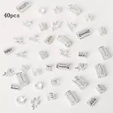 Vintage silver leaf hair cuffs for dreadlock styles, HSF Marketplace hair styling tools