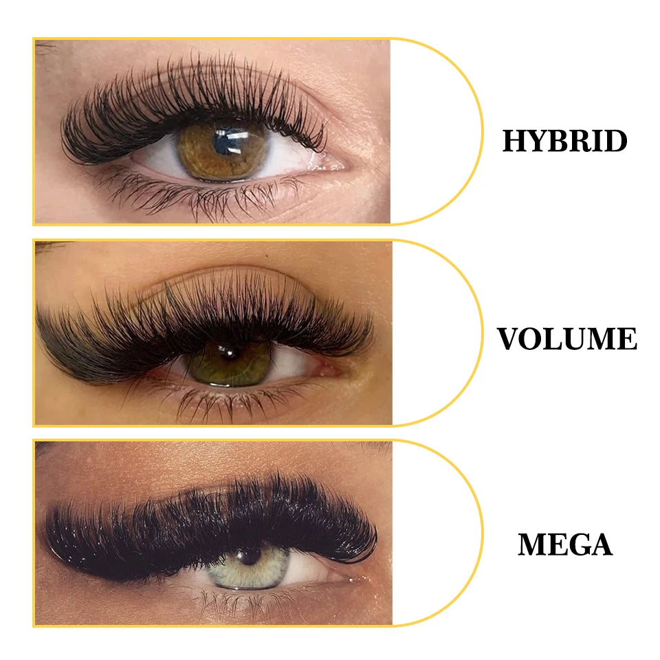 Premium individual false eyelash extensions for natural volume by HSF Marketplace