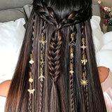 Stars Tulip alloy hair jewelry for stylish braided hairstyles, HSF Marketplace hair styling accessory
