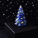 Christmas Trees Resin Natural Stone Amethyst Rose Quartz Luck Tree Handmade Ornaments Silicone Home Decoration Holiday Gift