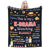 K-Drama inspired plush blanket, soft cozy design for comfort and style by HSF Marketplace