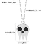 Comic Peripherals SOUL EATER Death the Kid skull necklace in horror style, collectible jewelry by HSF Marketplace.