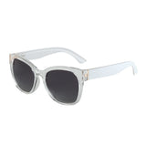 Fashion butterfly frame polarized sunglasses for women with UV400 protection, chunky cat eye design, and stylish sunshade.