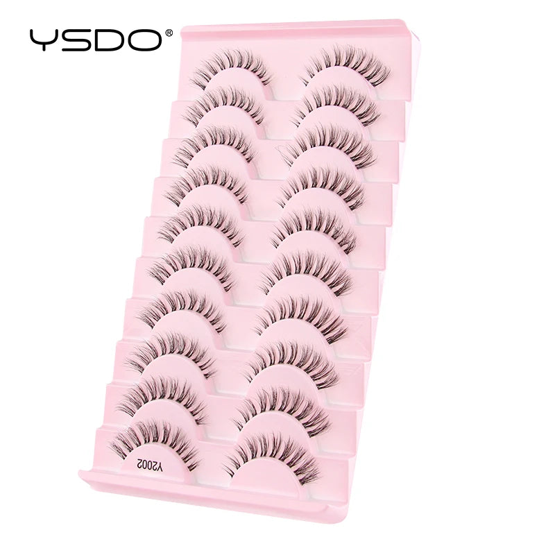 Natural full 3D false eyelashes for cat eye looks by HSF Marketplace