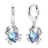 Hypoallergenic CZ zircon hoop earrings in 925 sterling silver by HSF Marketplace