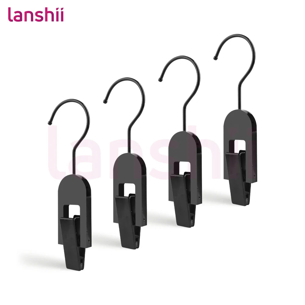 Lanshii Acrylic Hair Extension & Wig Clips – Durable Hangers for Salon & Home Hair Storage and Organization