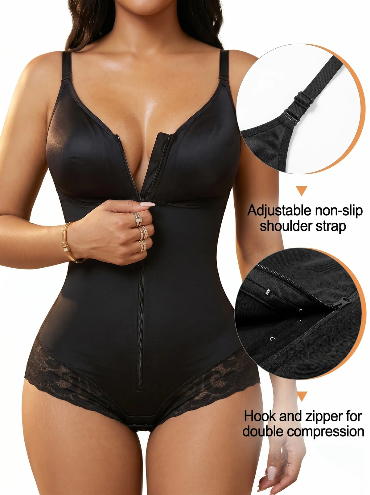 Postpartum Fajas Colombianas tummy control shapewear by HSF Marketplace, full-body compression garment for women